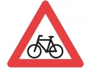A21 vejskilt 70 cm. Cyklister advarselstavle