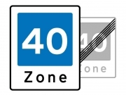 E53/E54, 60x50 cm. 40 km zone, dobb.